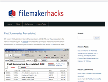 Tablet Screenshot of filemakerhacks.com